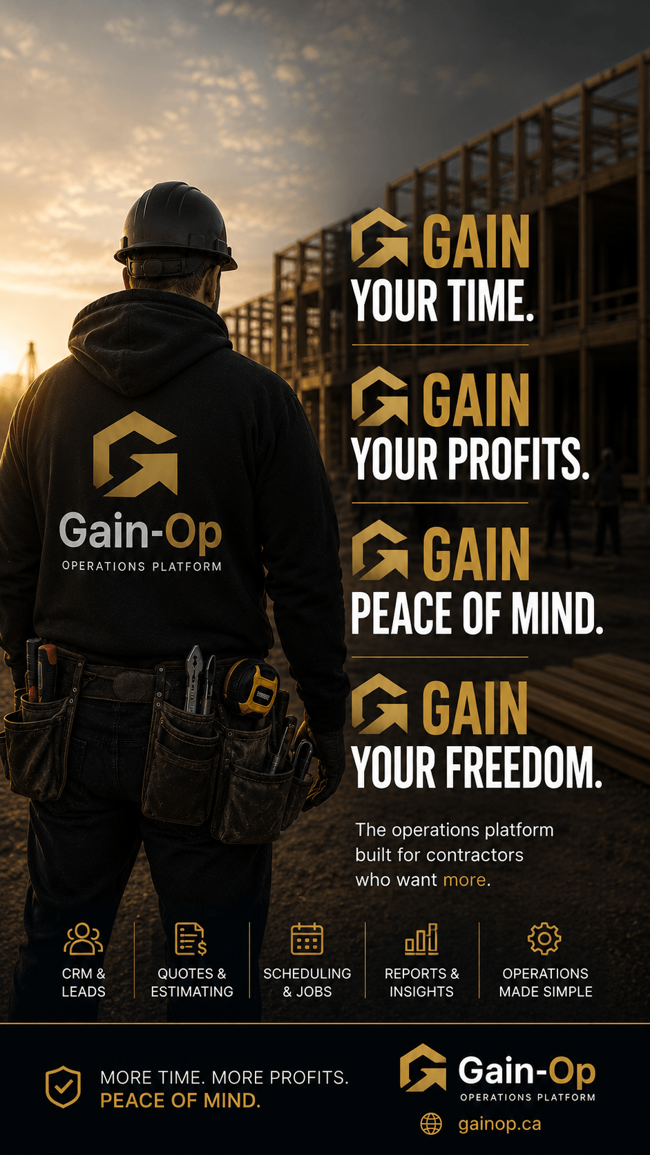 Gain Your Time. Gain Your Profits. Gain Peace of Mind. Gain Your Freedom.